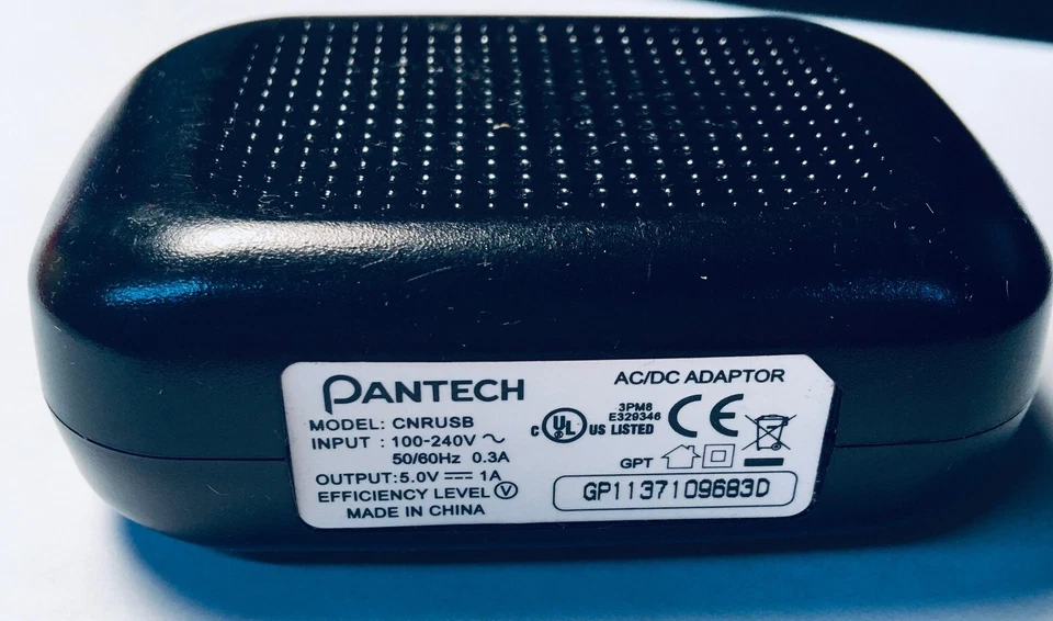 PANTECH OEM CNRUSB Universal Wall Travel Charger AC Adapter + Micro USB Cable - Image 4 of 4