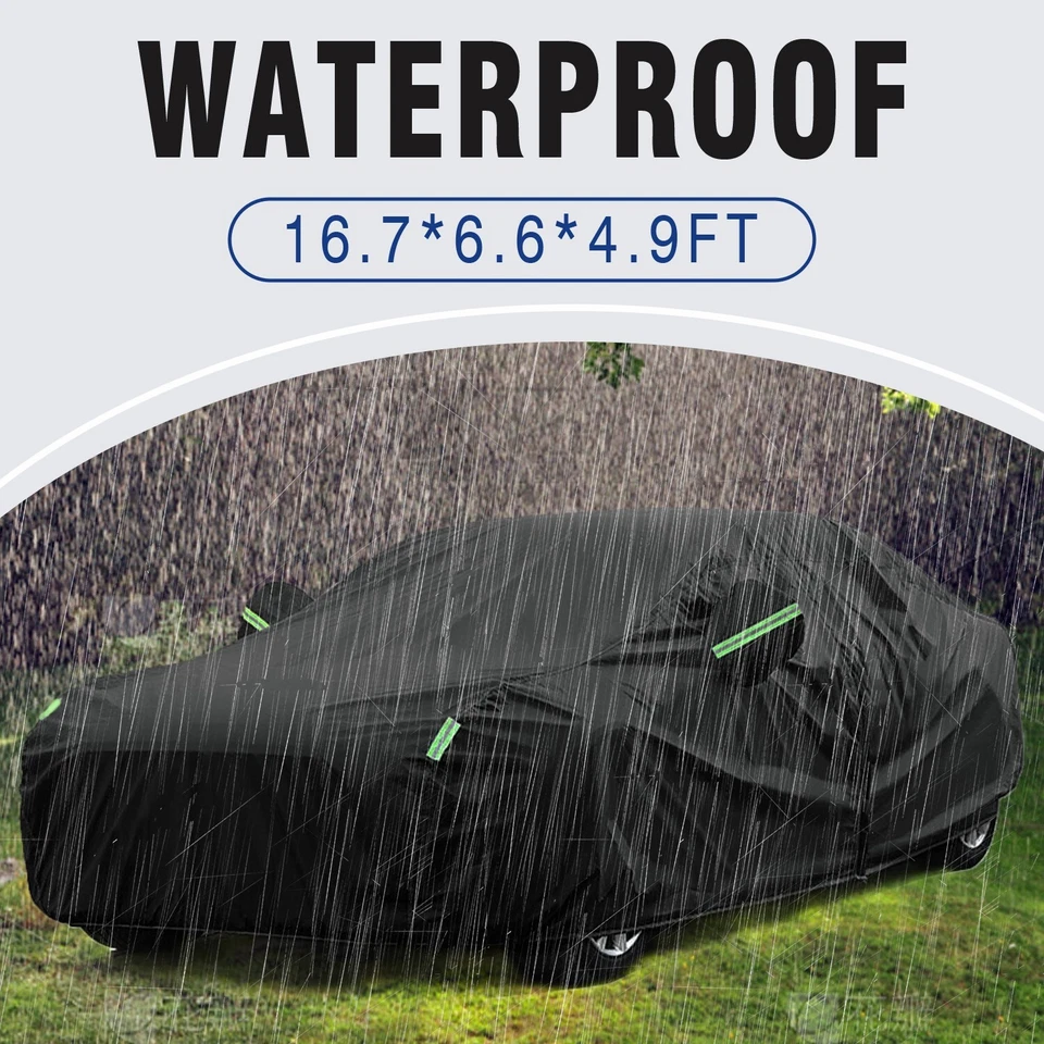 For Chevrolet Camaro Full Car Cover Rain Snow UV Dust Resistant Protection USA - Imagem 3 de 4