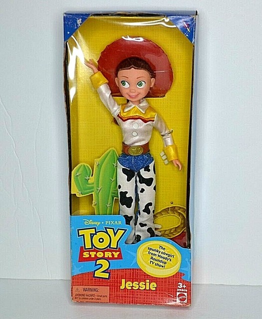 Disney Pixar 1999 Toy Story 2 Jessie Doll Cowgirl Chaps Hat Mattel