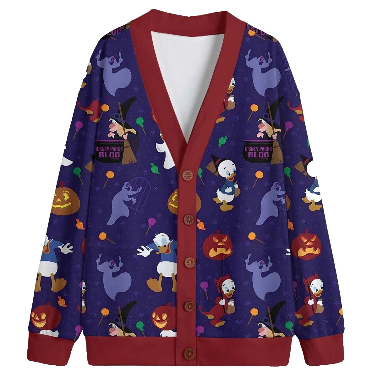 Poliéster Suéteres Floral con cuello en V para Mujer