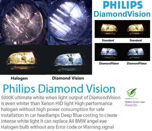 Philips Diamond White 5000K 9005 65W Two Bulbs Head Light Low Beam Replacement - Picture 9 of 14
