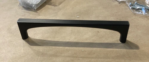 Top Knobs TK1014BLK Riverside Pull 6-5/16 inch FLAT BLACK New in Box! - Picture 3 of 8