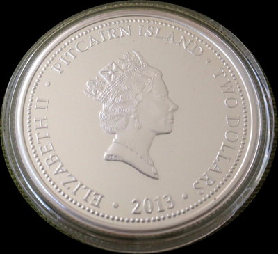 Gilded Snake 2013 1 oz Proof Silver Lunar Coin: New Zealand
