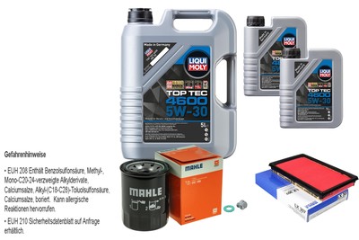 MAHLE Inspektionspaket 7 L Liqui Moly 4600 5W-30 für Nissan Maxima QX V 3.0 V6