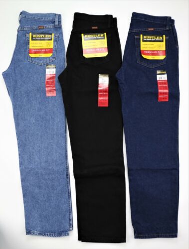 Neu Rustler by Wrangler Herrenjeans normale Passform gerade Beine alle Größen - Bild 4 von 18
