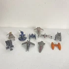 Vtg Star Wars Die Cast Vehicle Lot Of 10 Star Destroyer Millennium Falcon Y Wing