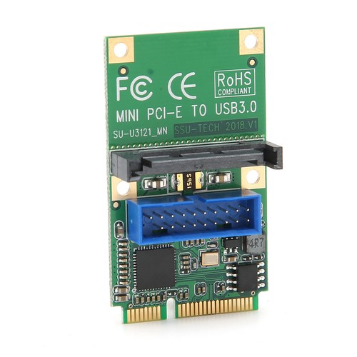 Single 19PIN MINI PCIE Expansion Card USB3.0 Front PIN Header With Screw For Hot - Photo 3/12