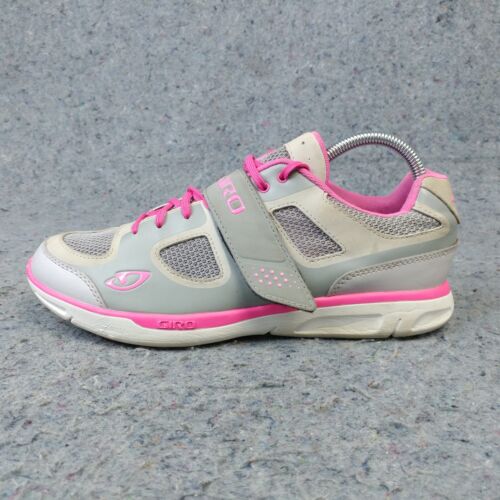 Giro WHYND Womens 10 Cycling Shoes Silver Gray Pink Sneakers EU 42 - Picture 1 of 11