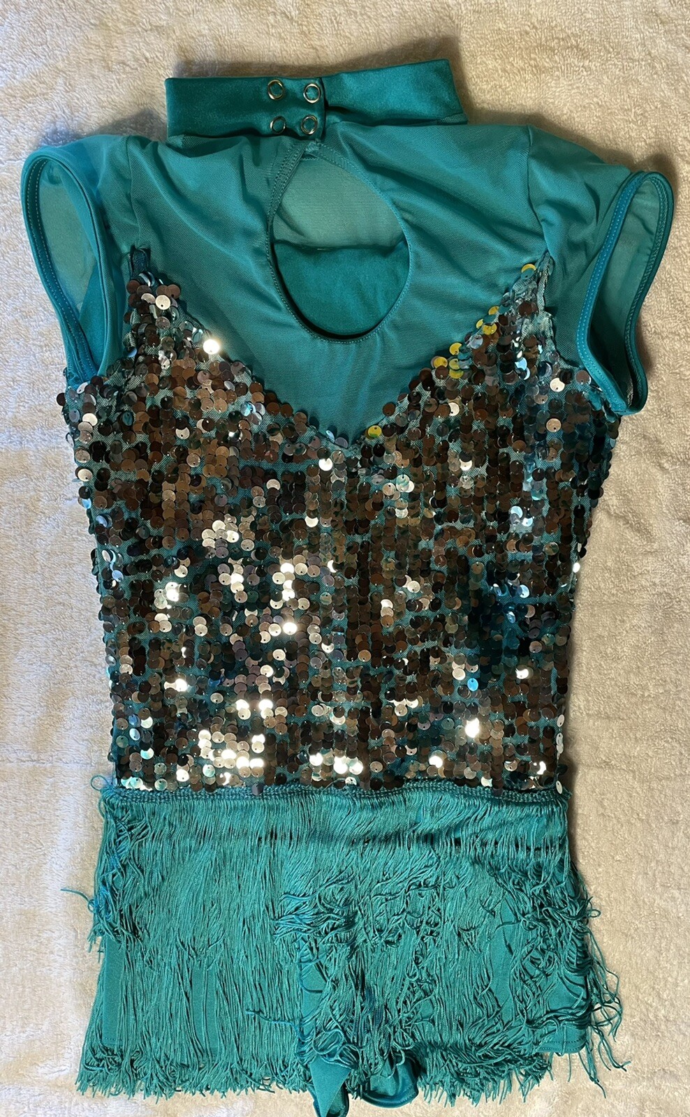 Girl's Weissman Dance Real Green Costume Jazz Tap… - image 2