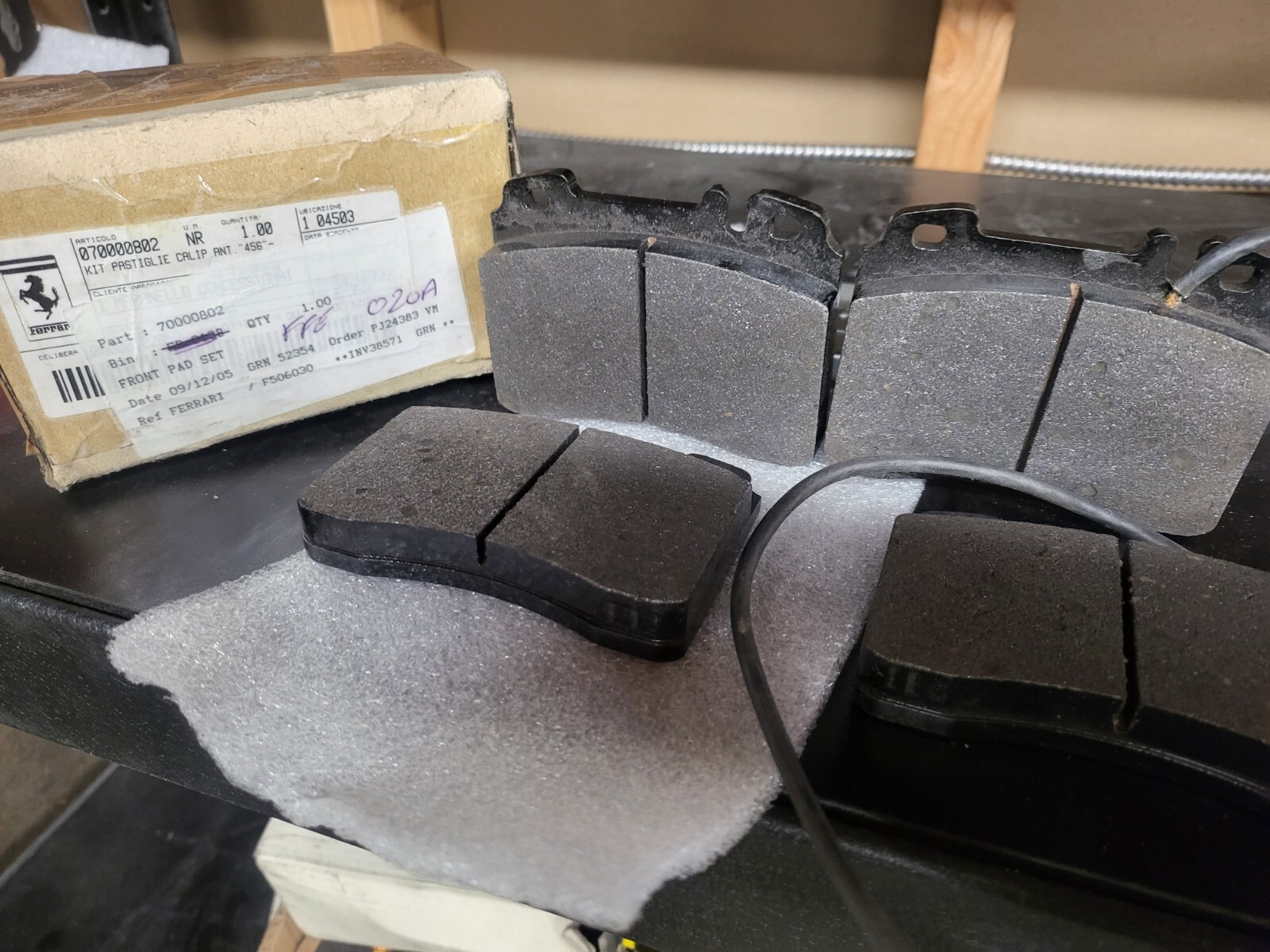 Ferrari 456 GT Front Brake Pads Set - P/N 70000802