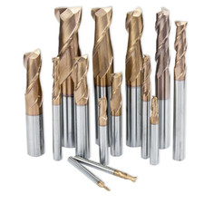 Solid Carbide 2 Flute Spiral Router Bit End Mill Up Cut TiAlN Coated Slot Drill