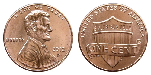 2012-D Lincoln Shield — photo from the most recent tracked eBay sale