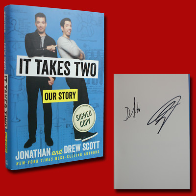 It Takes Two by Jonathan & Drew Scott (2017,HC,1st/1st) SIGNED BRAND NEW