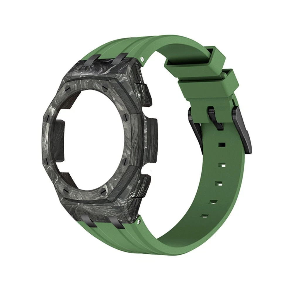 Kit De Modernisation Pour Montre G-Shock GA-2100 - Sangle En Caoutchouc Fluor Et Lunette De Rechange