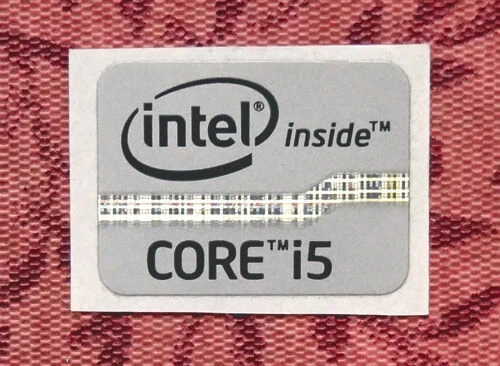 Lot of 50 Intel Core i5 Inside Stickers 2012 Ivy Bridge 15.5mm x 21mm - Image 2 of 2
