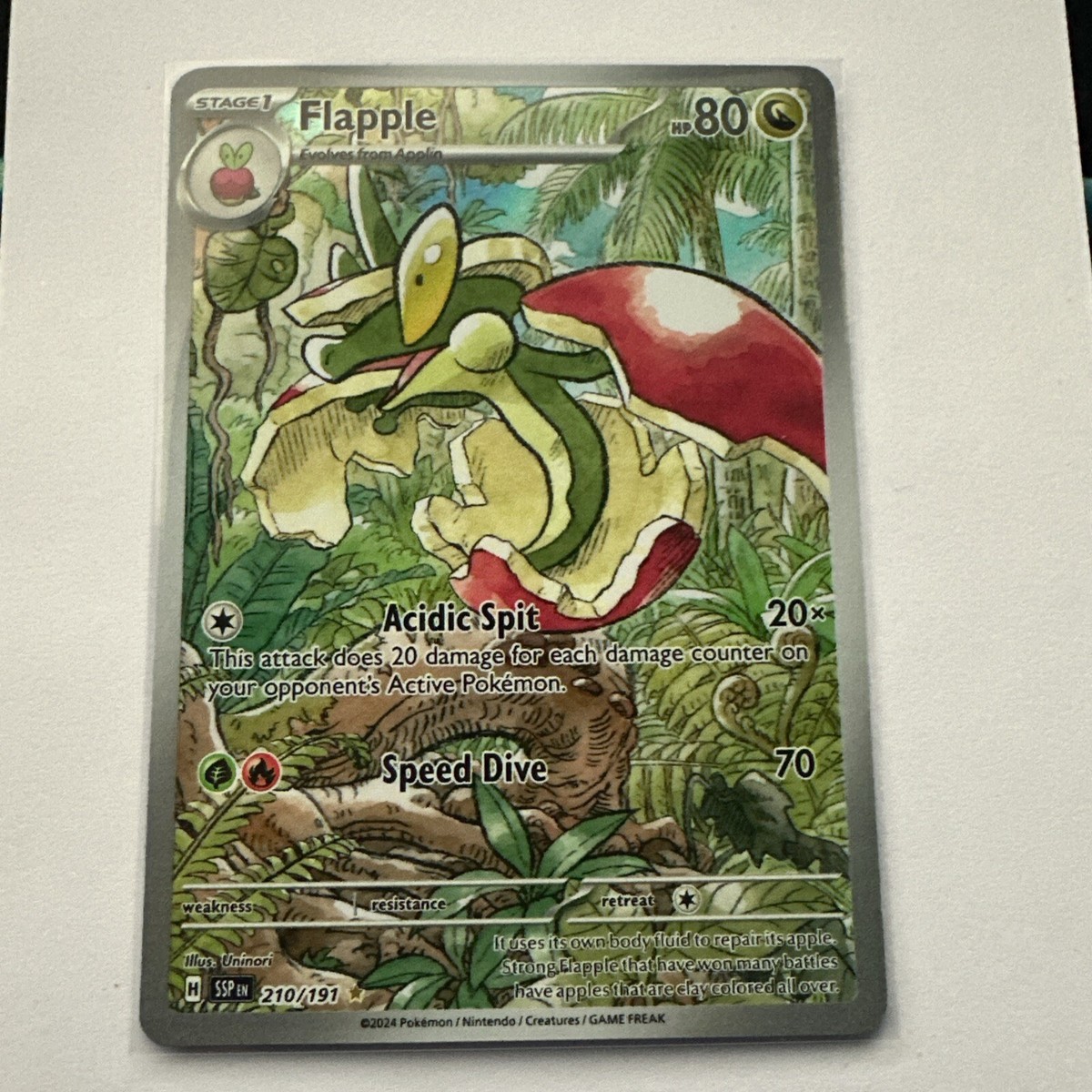 flapple pokemon card price Flapple - 210/191 210