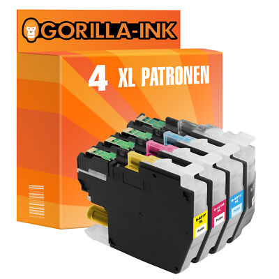 Patronen für Brother LC-421 LC421 XL DCP-J 1050DW 1140DW 1800DW MFC-J 1010DW