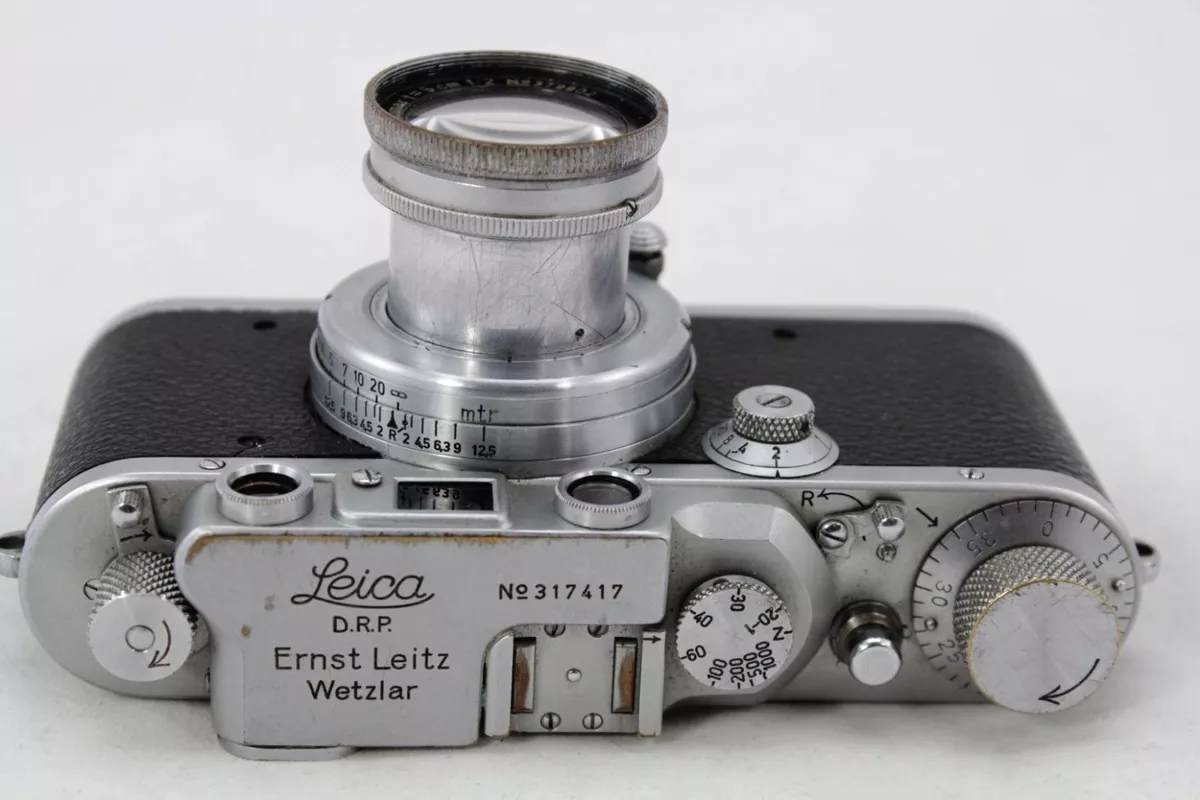 Leitz Leica III a DRP, vintage 35mm camera, lens Summar f=5cm 1:2, pre war  1938