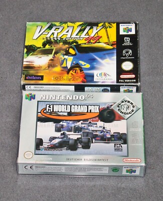 N64 F-1 WORLD GRAND PRIX und  V-RALLY Edition 99 - Nintendo 64 Virtual Rally OVP