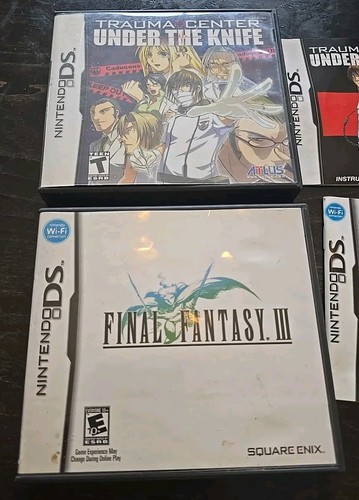 Trauma Center: Under the Knife Nintendo DS, 2005 Case Manual Final Fantasy 3 FF - Picture 2 of 3