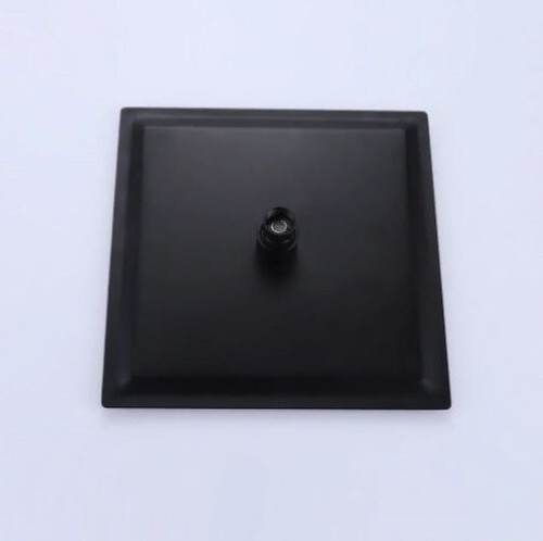 Cabezal de ducha de lluvia negro mate cuadrado Rbrohant de alta presión de 10 - Imagen 4 de 5