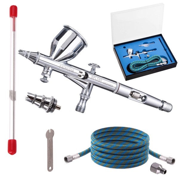 Professionel Airbrush BD-180K Airbrushpistole Double Action 0,2 0,3Mm DüSen-image