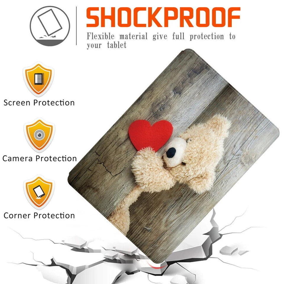 PU Leather Stand Cover Case For Samsung Galaxy Tab A/A7/A8A9/A11/S Series+Pen - Image 2 of 4