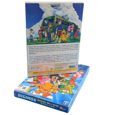 DVD Anime Digimon Adventure 01 Ep 1-54 end Digital Monsters 01 Eng