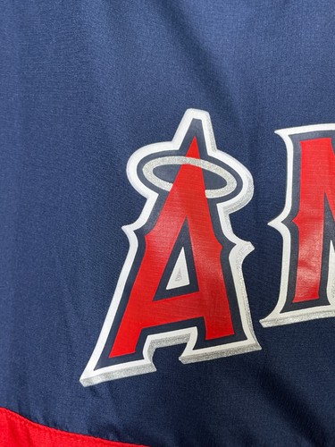 Los Angeles Angels MLB 1/4 Zip Baseball Windbreaker Jacket Youth LARGE - Picture 3 of 11