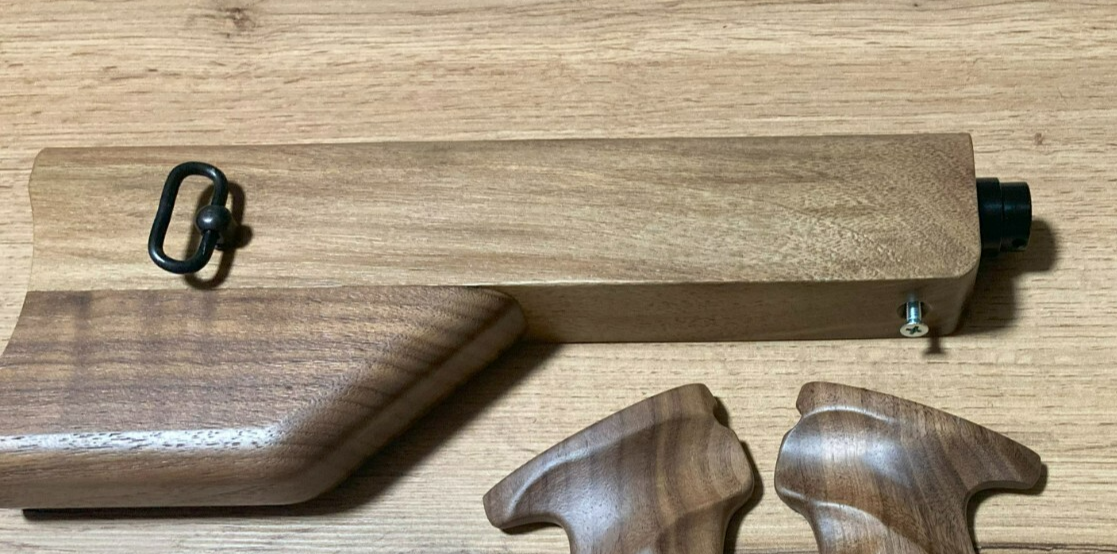 【激レア】DETERMINATIONS-WOOD MAN High quality walnut wood stock for Crosman 1322 1377 2240