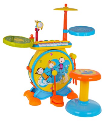 Kinder Baby Interaktiv Spielzeug Schlagzeug Trommel mit Stuhl fur Baby kinder