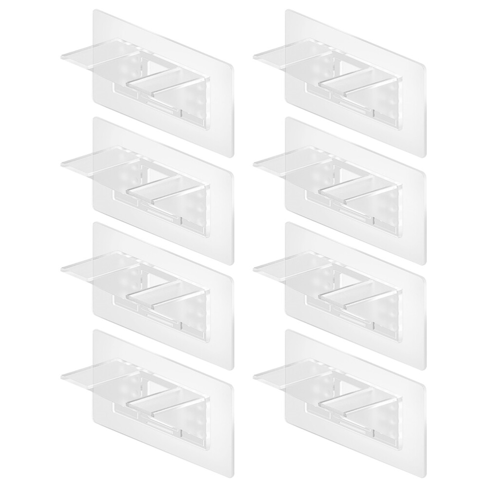 8PCS Punch-Free Cabinet Shelf Triangle Support Pegs Holders  -image