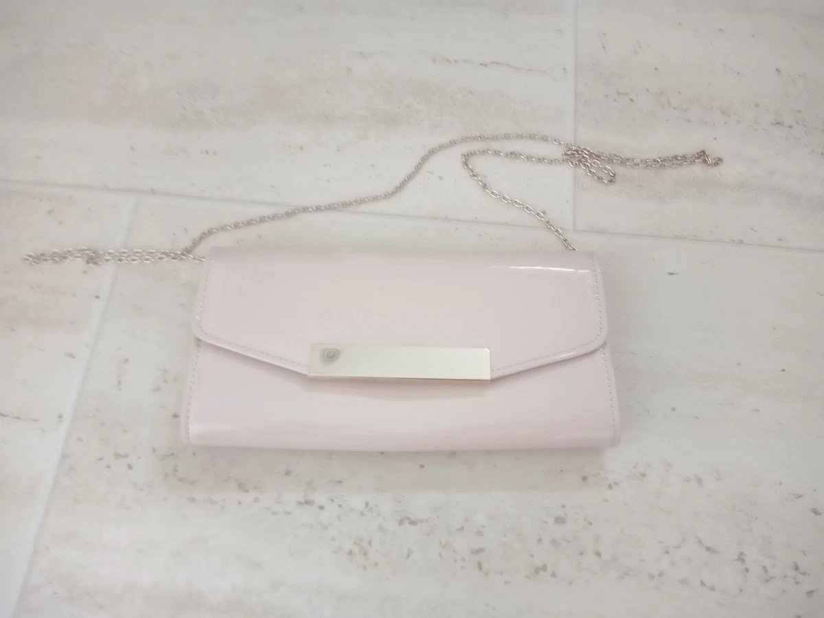 Accesorize clutch bag Nude Vinyl Excellent Condition Party Bag