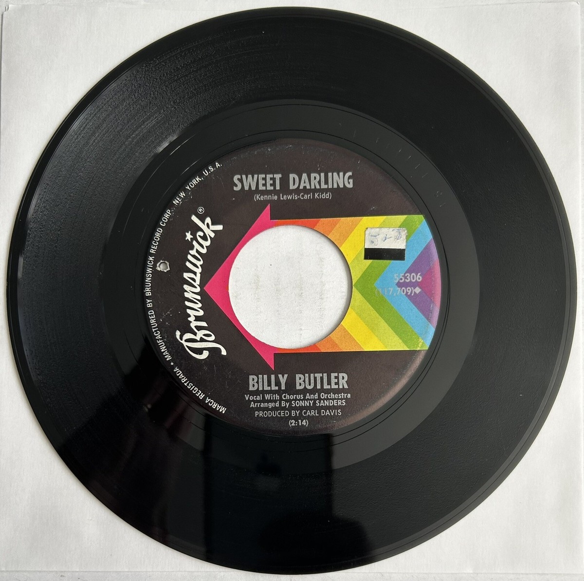 米7” Billy Butler Ill Bet You / Careless Heart 55347 BRUNSWICK /00080 45cat - Billy Butler - I'll Bet You / Careless Heart