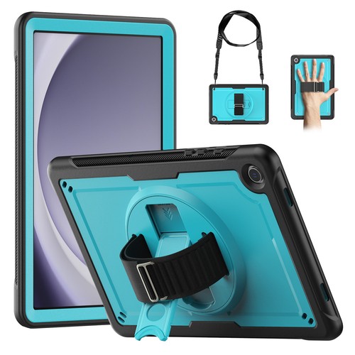 Für Samsung Galaxy Tab A9 Plus / A9 Robuste Hülle mit drehbarem Ständer Band - Bild 15 von 17