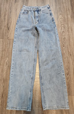 Baggy High Rise Jeans Womens Relax Wide Leg Shein Denim XS
