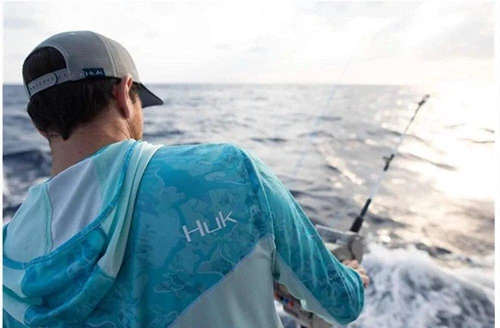 Ropa de pesca pelágica Upf 50+ máscara facial con capucha camisas de pesca para hombre al aire libre Su - Imagen 5 de 27