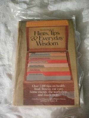 Rodale's Book of Hints, Tips & Everyday Wisdom - Hardcover - GOOD