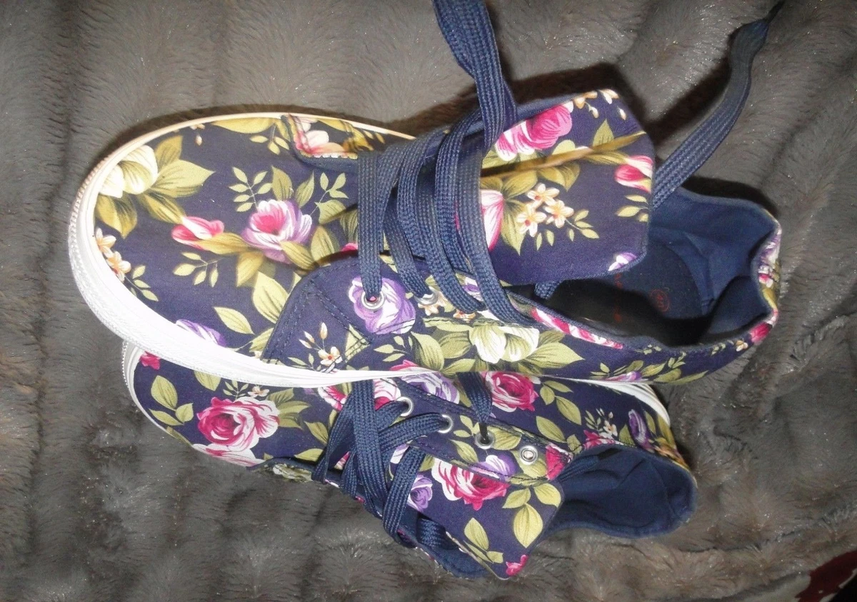 BASKETS FEMME ADO CHAUSSURES MARQUE NAF NAF POINTURE 40 FLEURS