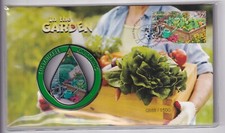 AUSTRALIAN PNC COVER: 2019 GARDEN MEDALLION LIMITED EDITION 0888 / 1500  #M3023