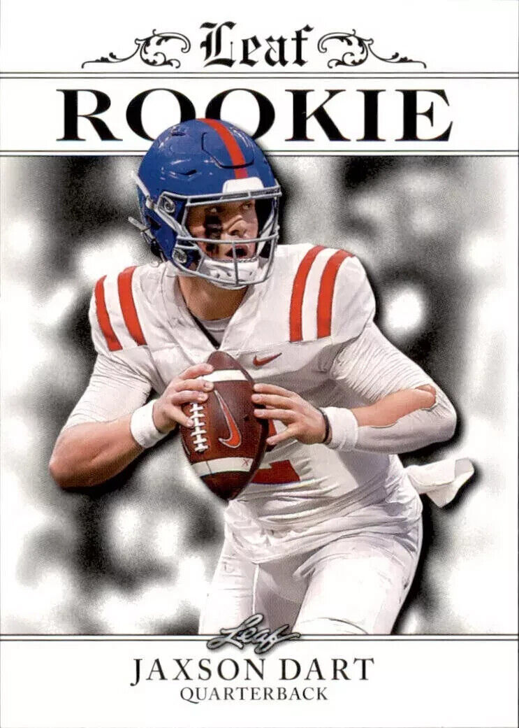 jaxson dart cigarette Jaxson Dart 2024 Leaf Special Release ROOKIE ACHIEVEMENT #RA-23