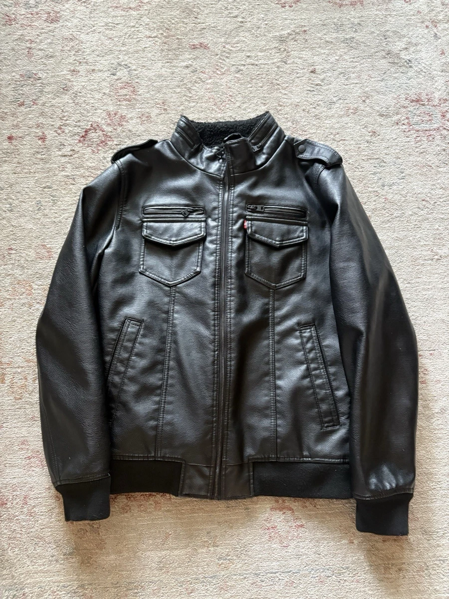 Levi's Black Leather Outer Shell Coats, Jackets & Vests for Men