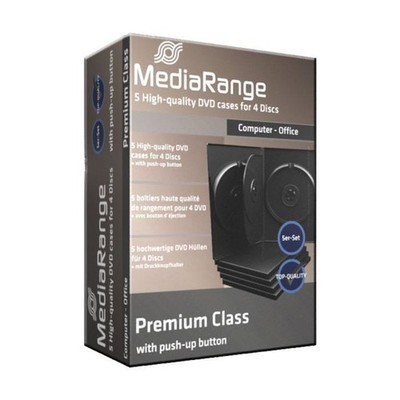 MediaRange DVD Leerbox 4er DVD Box 5 Stück