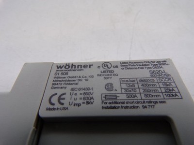 WOHNER 01508 TERMINAL BLOCK