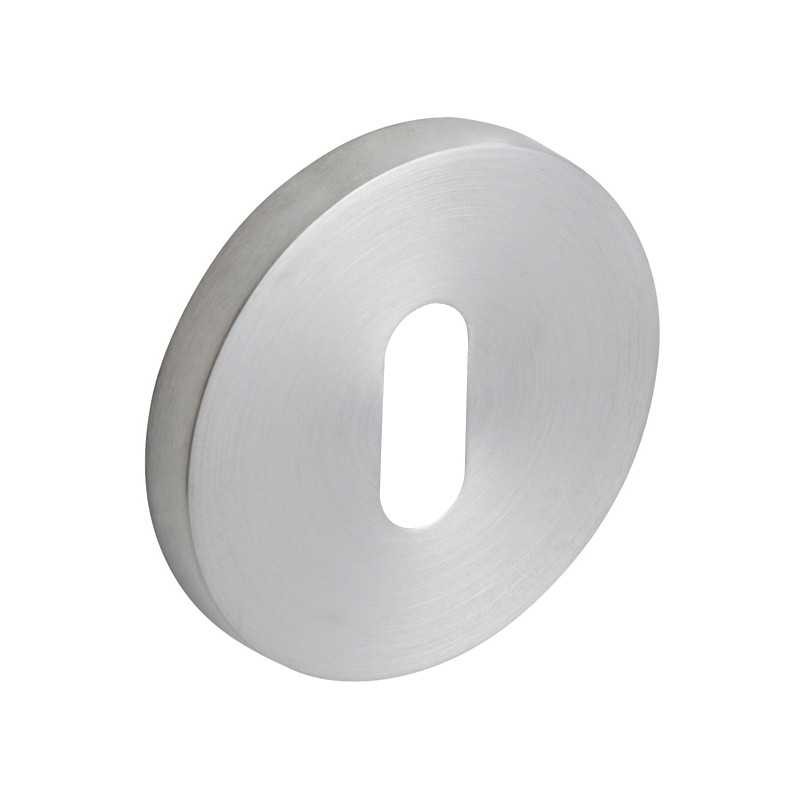 Rosace clé L inox OVALIS VACHETTE 080882 pour poignée de porte