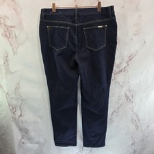 Chicos Jeans Women 10 1.5 P So Slimming Girlfriend Slim Leg Ankle Crop Denim