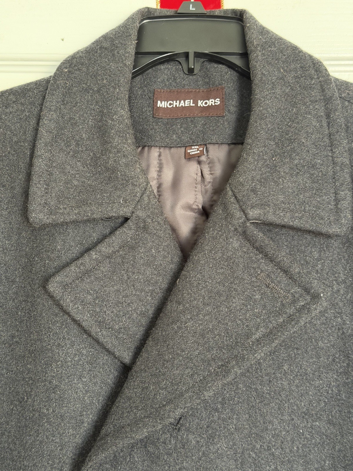 Michael Kors Jackets & Coats: Michael Kors Mens Charcoal Peacoat Size XXL New