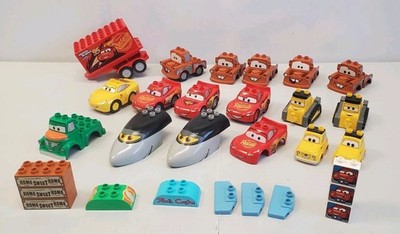 LEGO Duplo Disney Pixar Cars Lot Of Parts Pieces Partial Vehicles Printed Blocks