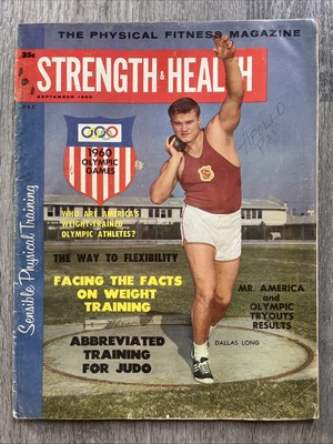 STRENGTH & HEALTH Magazine DALLAS LONG + OLYMPIC GAMES + MR AM SEP 1960 V 28 N 9