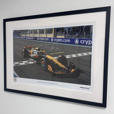 Lando Norris Formel 1 Krypto Miami Grand Prix 2024 Nr 26/100 signierter Druck in Di
